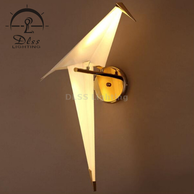 ثريا LED موفرة للطاقة 3 طيور على مصباح متدلي مغناطيسي ذهبي