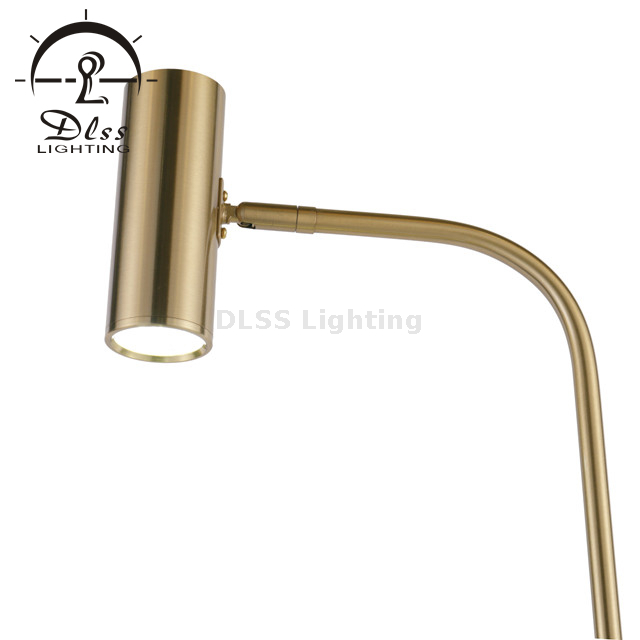 One Stop Solution Luminaires Marble Base LED Floor Lamp، 1 Light، Brass Gold