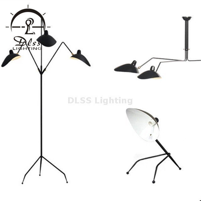 تركيبات الأنوار المعلقة ، مصباح معلق بـ 3 مصابيح ، لمسة نهائية سوداء E14