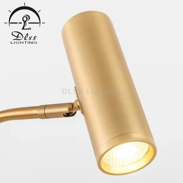 One Stop Solution Luminaires Marble Base LED Floor Lamp، 1 Light، Brass Gold