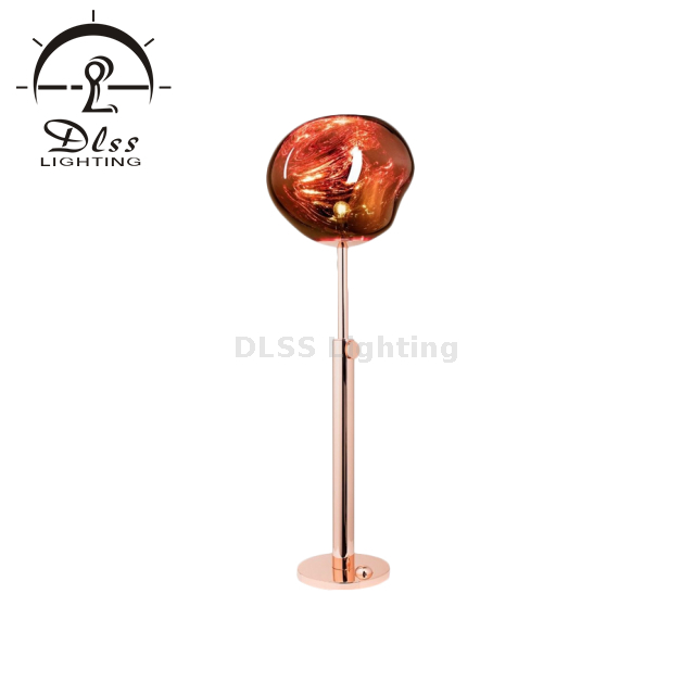 DLSS مصباح طاولة ديكور ذهبي أكريليك مع قاعدة معدنية ذهبية 9305T